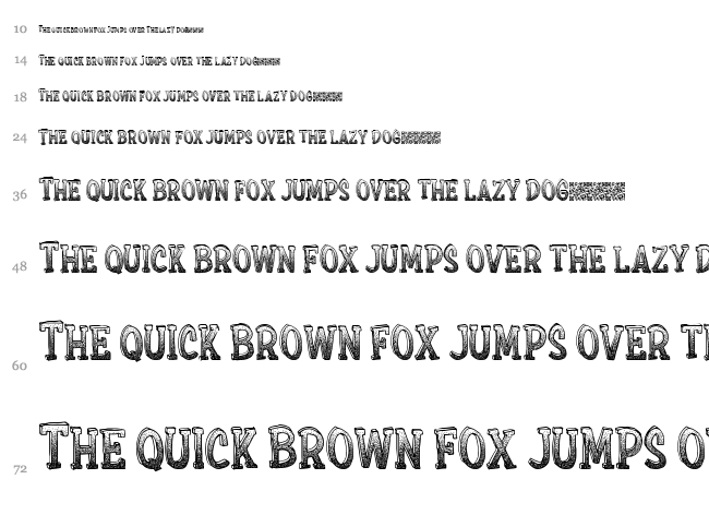 Extra Sprinkles font waterfall