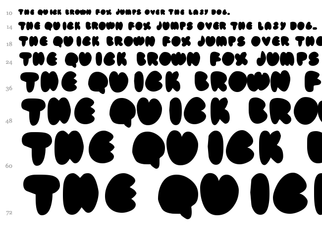 Fat Ass font waterfall
