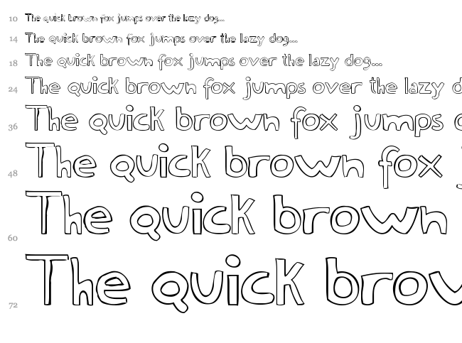 Fine Line font waterfall