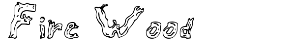 Fire Wood font