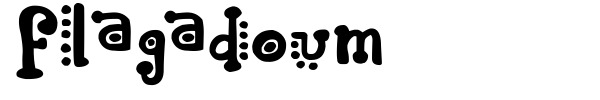 Flagadoum font