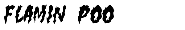 Flamin Poo font