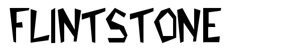 Flintstone font