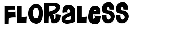 Floraless font