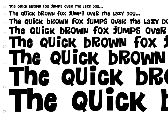 Floraless font waterfall