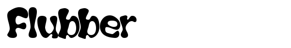 Flubber font