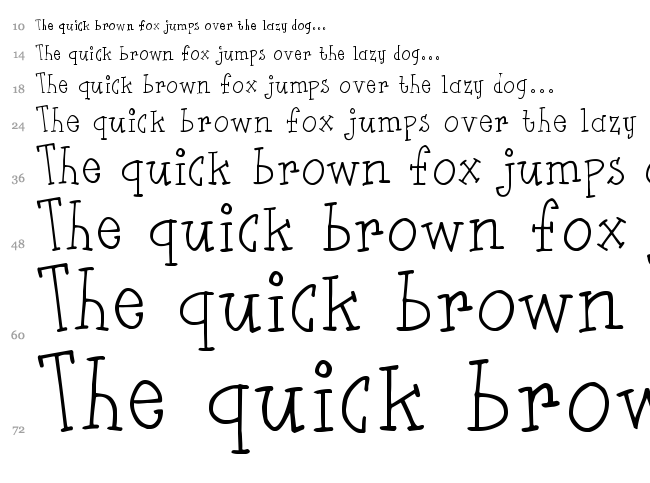 Flut Saus font waterfall