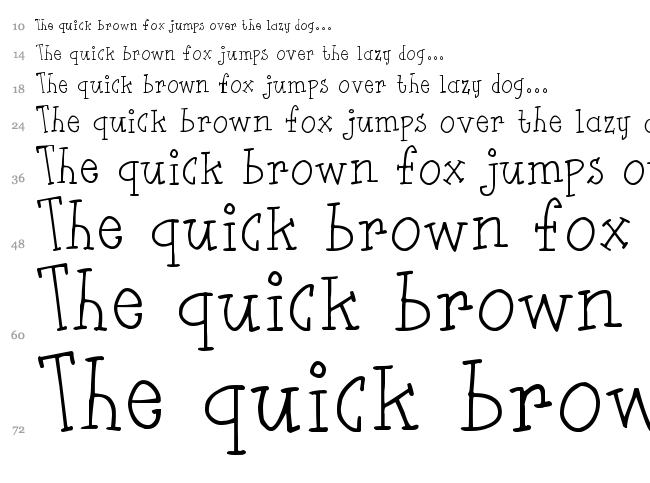 Flut Saus font waterfall
