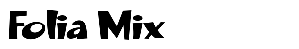 Folia Mix font