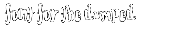 Font for the dumped font preview