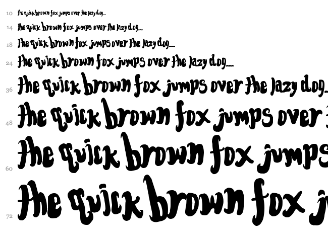 Font for the dumped font waterfall