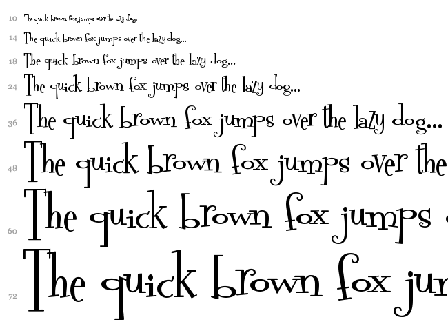 Fontdinerdotcom font waterfall