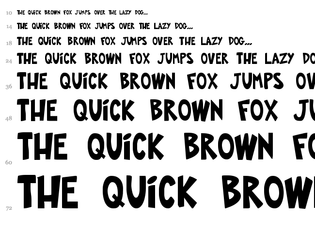 FOP Title Style font waterfall