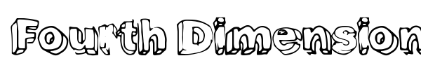 Fourth Dimension font