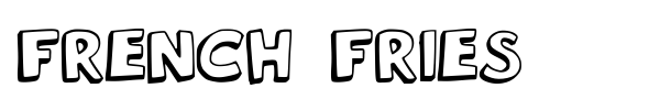 French Fries font