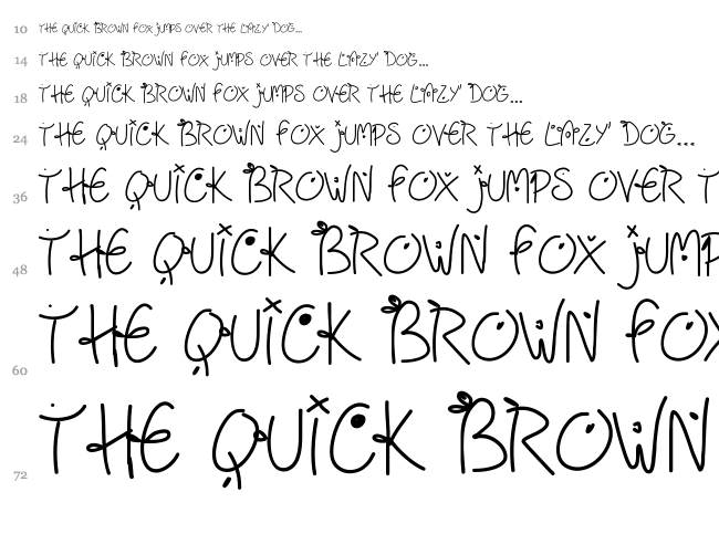 Friday free dots font waterfall