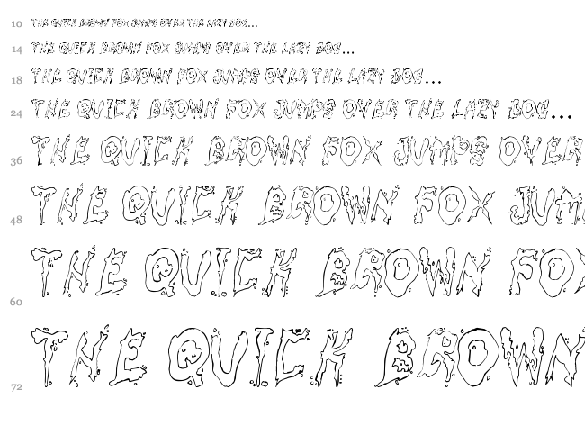 Fuck Font font waterfall
