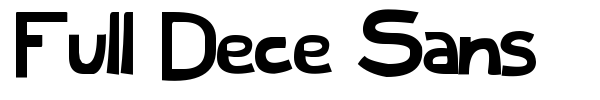 Full Dece Sans font