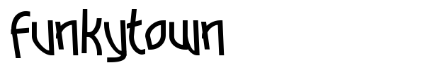 Funkytown font