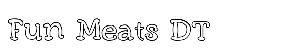 Fun Meats DT font