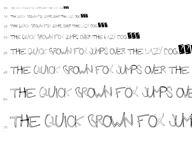 Future Girlfriend font waterfall