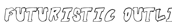 Futuristic Outline font preview