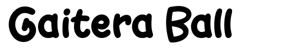 Gaitera Ball font