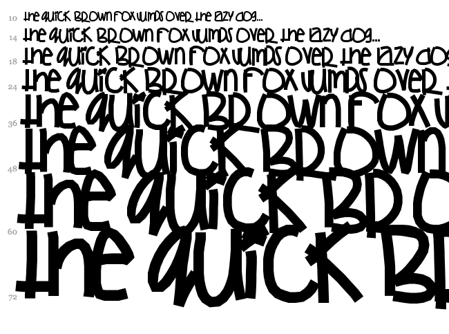 Games Getchu NoWhere font waterfall
