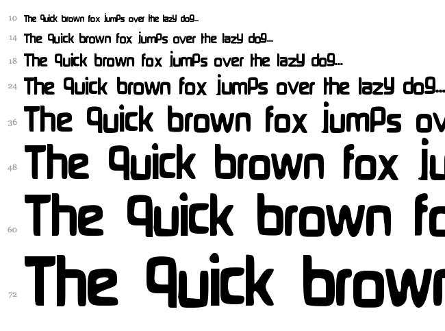 Gamma Ray font waterfall