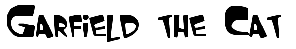 Garfield the Cat font
