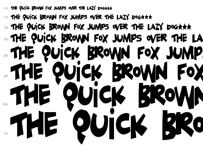 Geek a Byte font waterfall