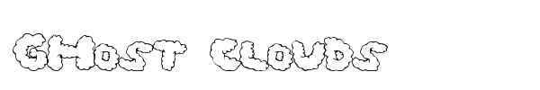 Ghost Clouds font