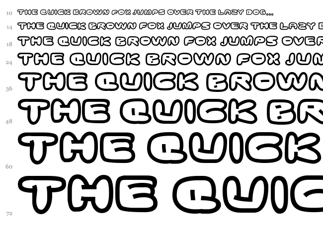 Ghostmeat font waterfall