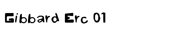 Gibbard Erc 01 font