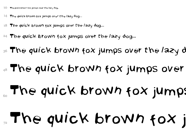 Gibbard Erc 01 font waterfall