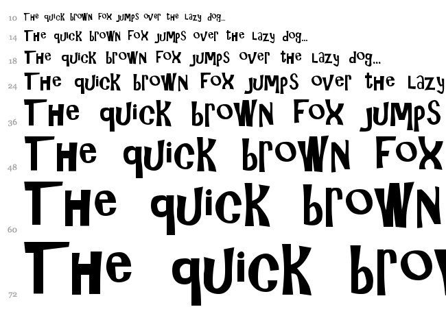 Gilligans Island font waterfall
