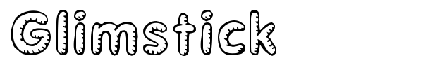 Glimstick font