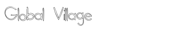 Global Village font