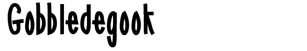 Gobbledegook font