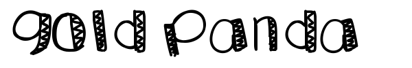 Gold Panda font