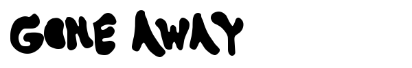 Gone Away font