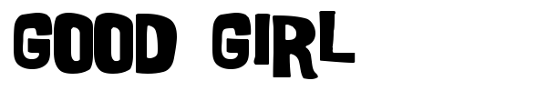 Good Girl font
