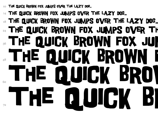 Good Girl font waterfall