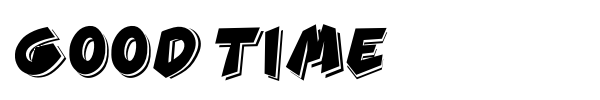 Good Time font preview