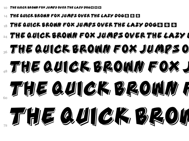 Good Time font waterfall