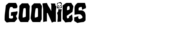 Goonies font