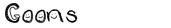 Goons font preview