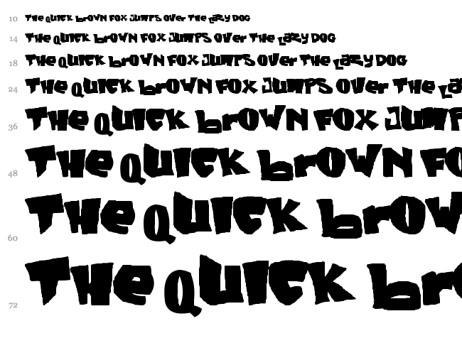 Green Days font waterfall