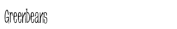 Greenbeans font