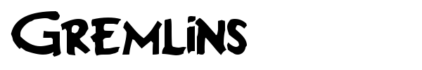 Gremlins font